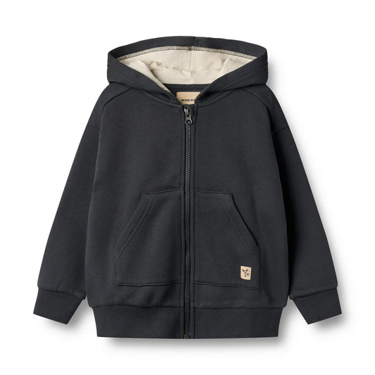 Sweatshirt Zip Francis | Navy | Wheat Kids
