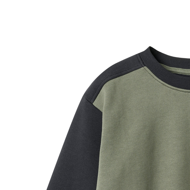 Sweatshirt Block Ellis | Navy | Wheat Kids