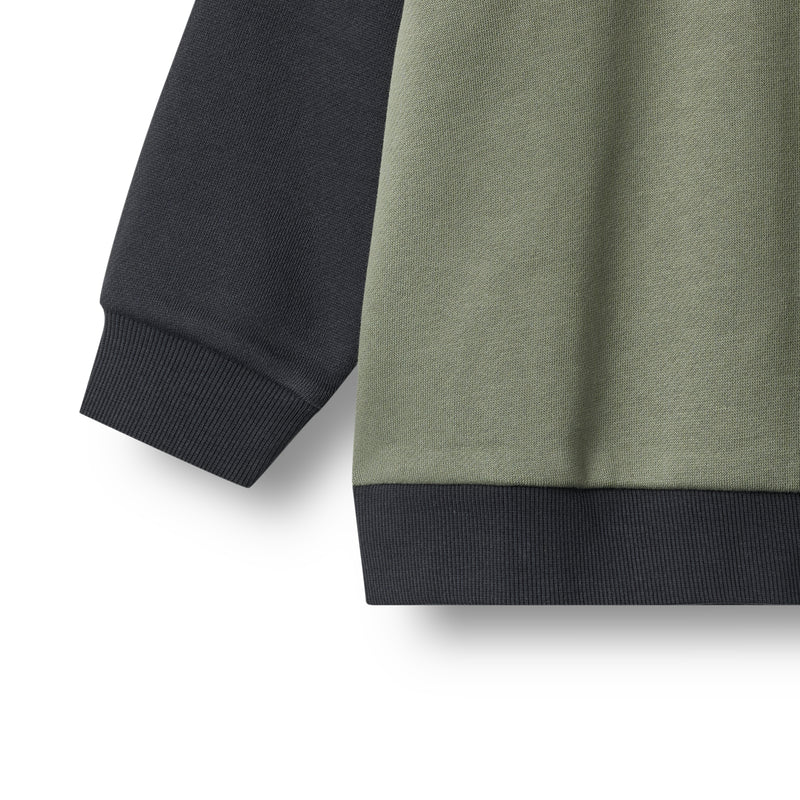 Sweatshirt Block Ellis | Navy | Wheat Kids