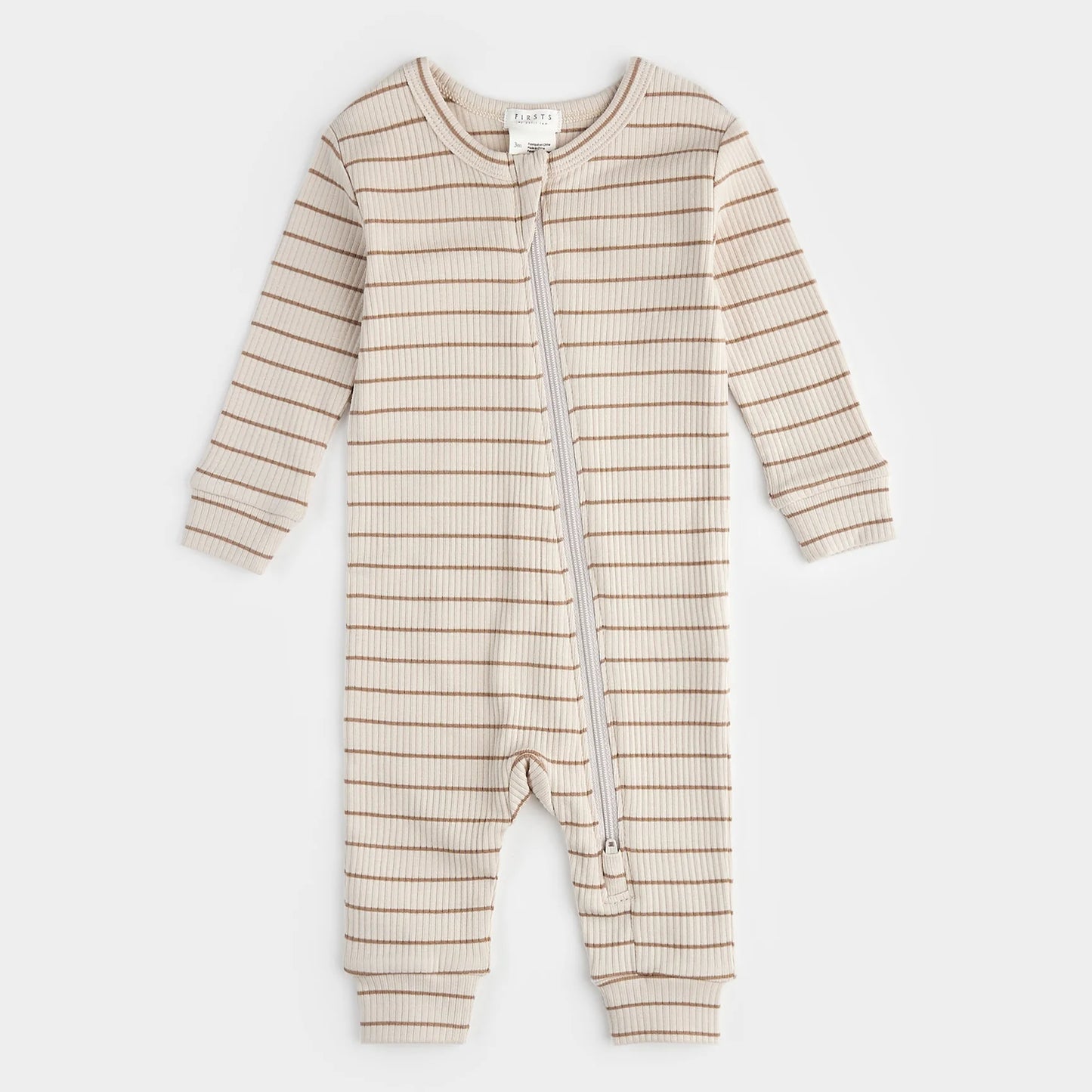 Dune Striped Modal Rib Sleeper | Petit Lem