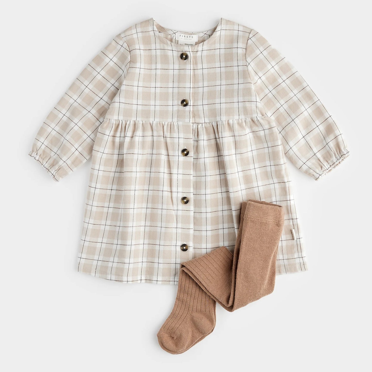 Dune Plaid Poplin Dress Set | Petit Lem