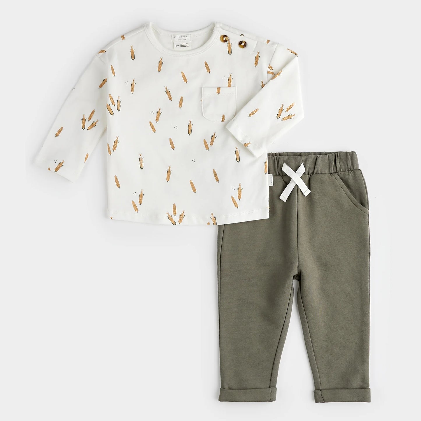 Maize Print Outfit Set | Petit Lem