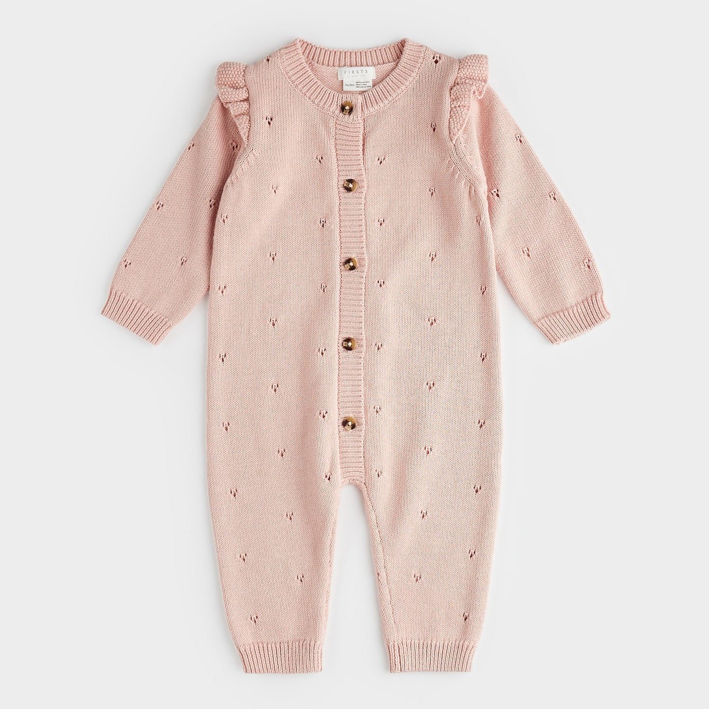 Peony Pointelle Knit Playsuit | Petit Lem