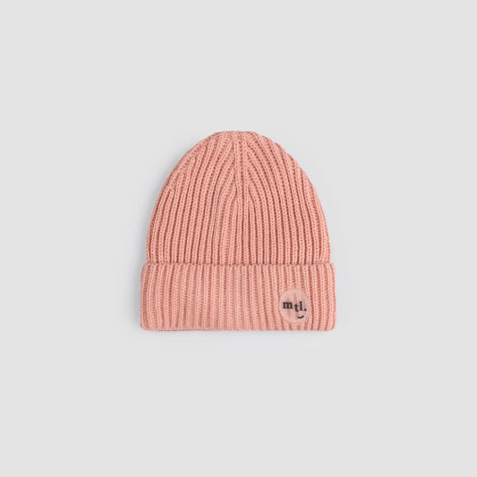 Rose Ribbed Winter Beanie | Miles The Label