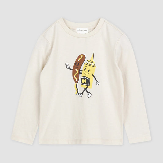 Mustard & Corn Dog Jersey Top | Miles The Label