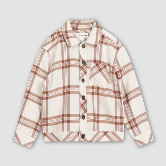 Copper Plaid Flannel Shirt | Miles The Label