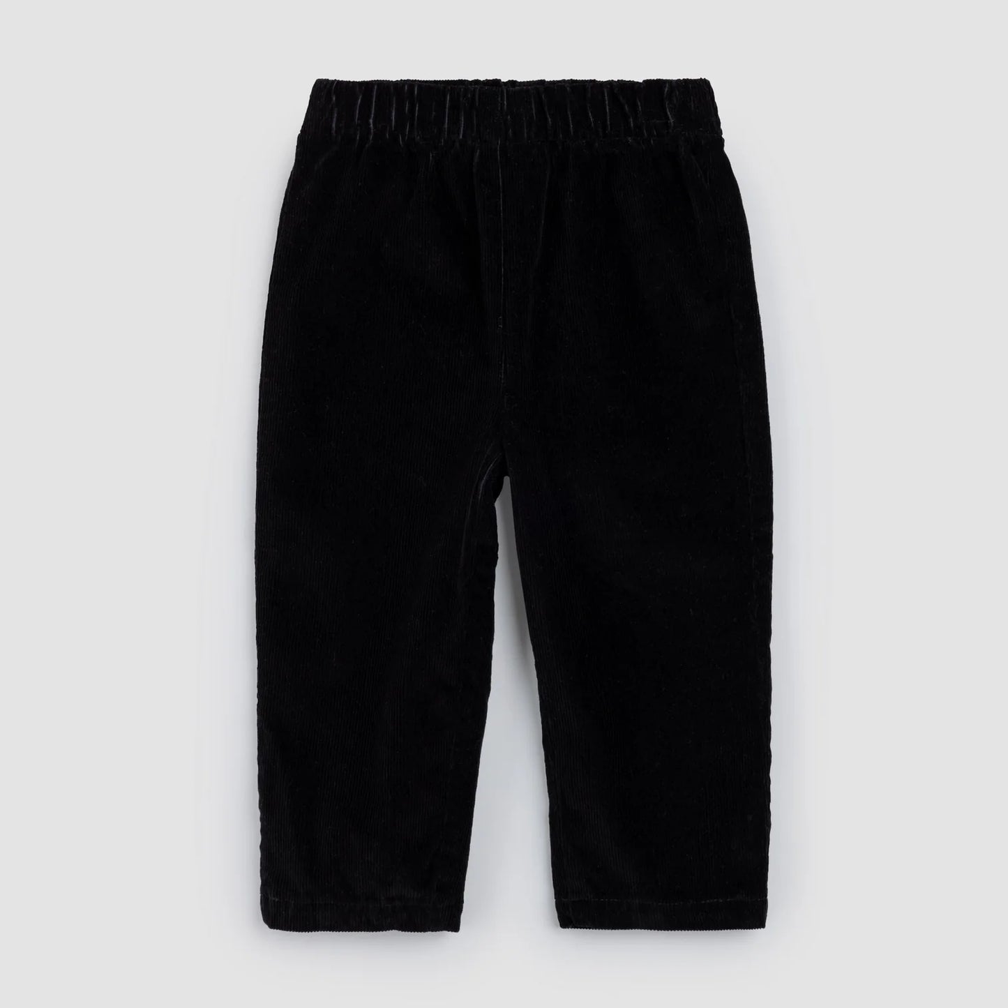 Jet Black Corduroy Baby Boy's Pants | Miles The Label