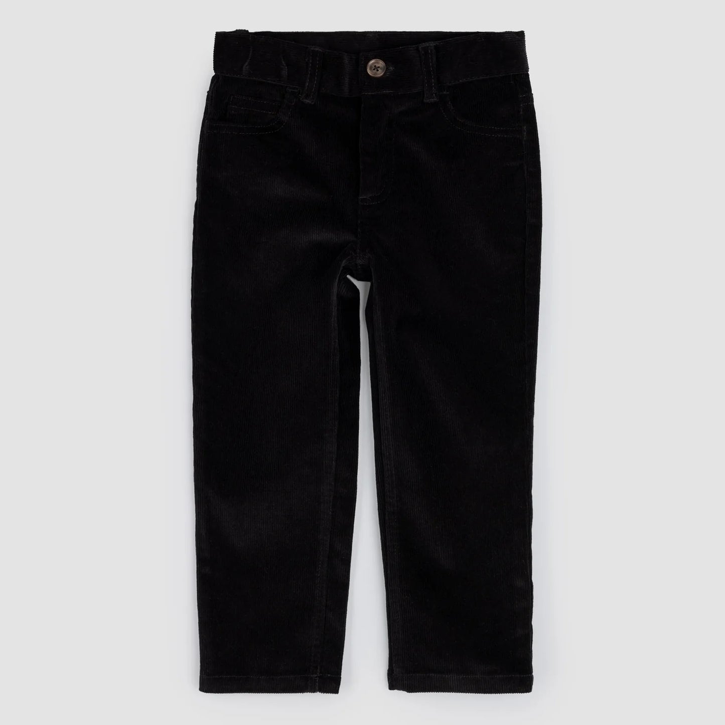 Jet Black Corduroy Boy's Pants | Miles The Label