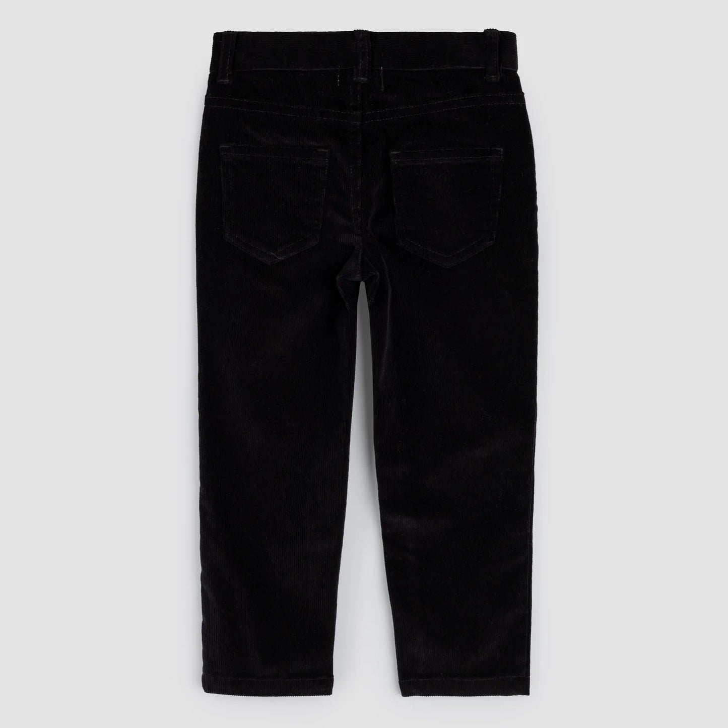 Jet Black Corduroy Boy's Pants | Miles The Label