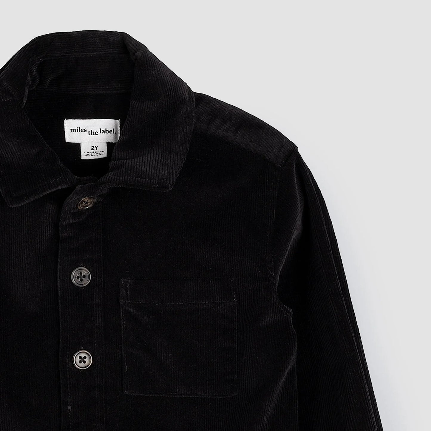 Black Corduroy Shirt | Miles The Label