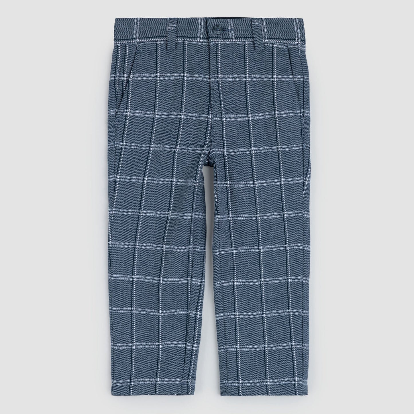 Navy Plaid Boy's Pants | Miles The Label