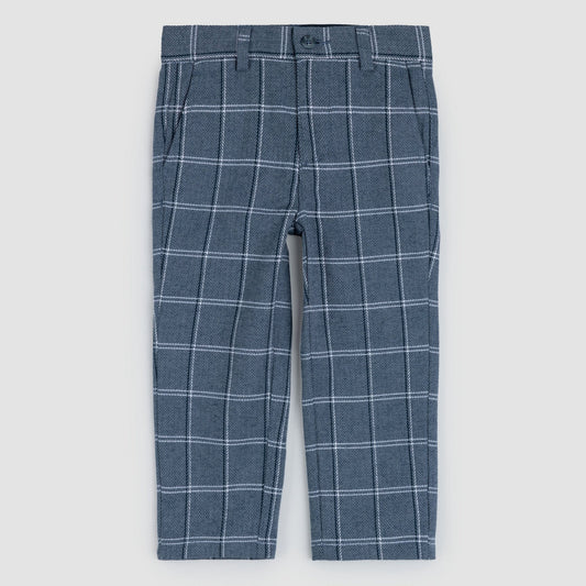 Navy Plaid Boy's Pants | Miles The Label