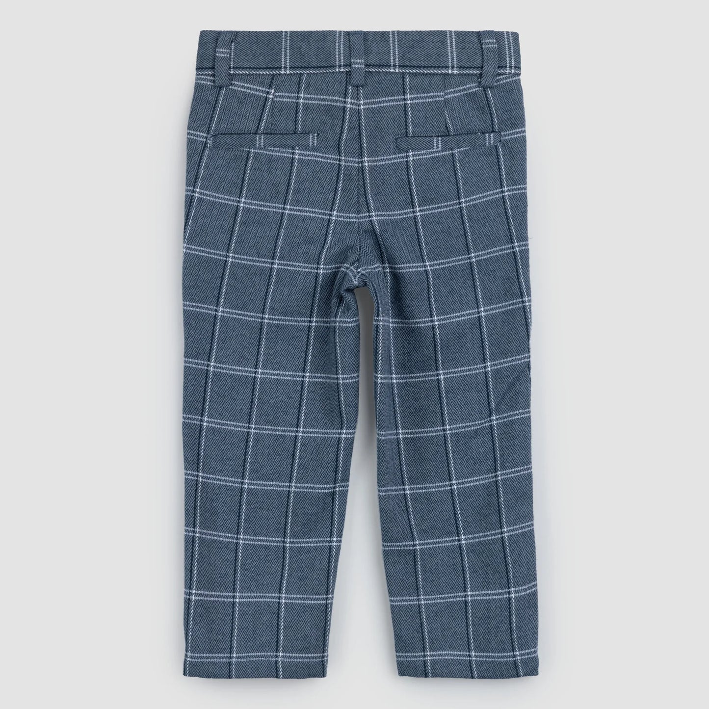 Navy Plaid Boy's Pants | Miles The Label