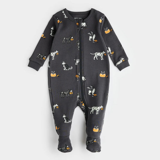 Howl-oween Print on Asphalt Sleeper | Petit Lem