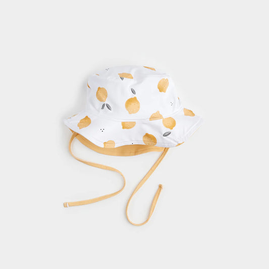 Lemon Print Reversible Sun Hat | Petit Lem