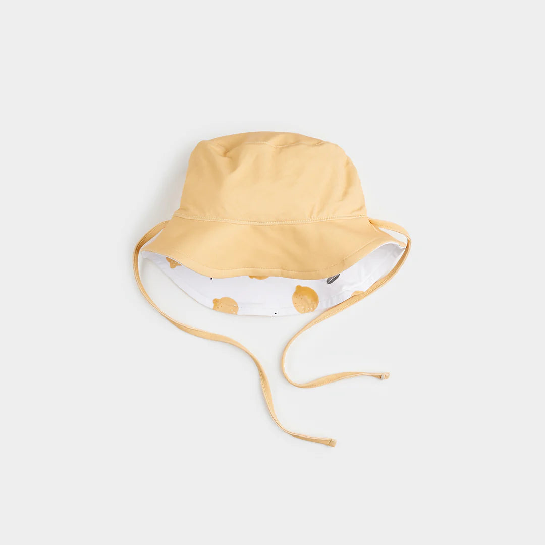 Lemon Print Reversible Sun Hat | Petit Lem