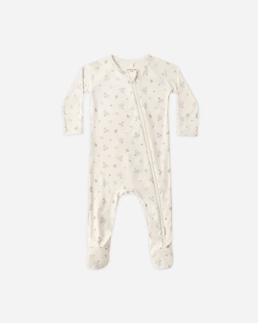 Bamboo Zip Footie | Hanukkah | Quincy Mae