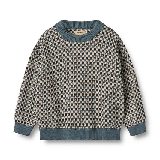 Jaquard Pullover Flores | Stormy Weather | Wheat Kids