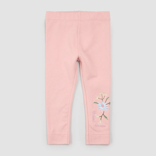 Leggings | Floral Detail on Miles Pink | Miles the Label