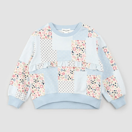 Sweatshirt | Floral Patchwork Print | Miles the Label