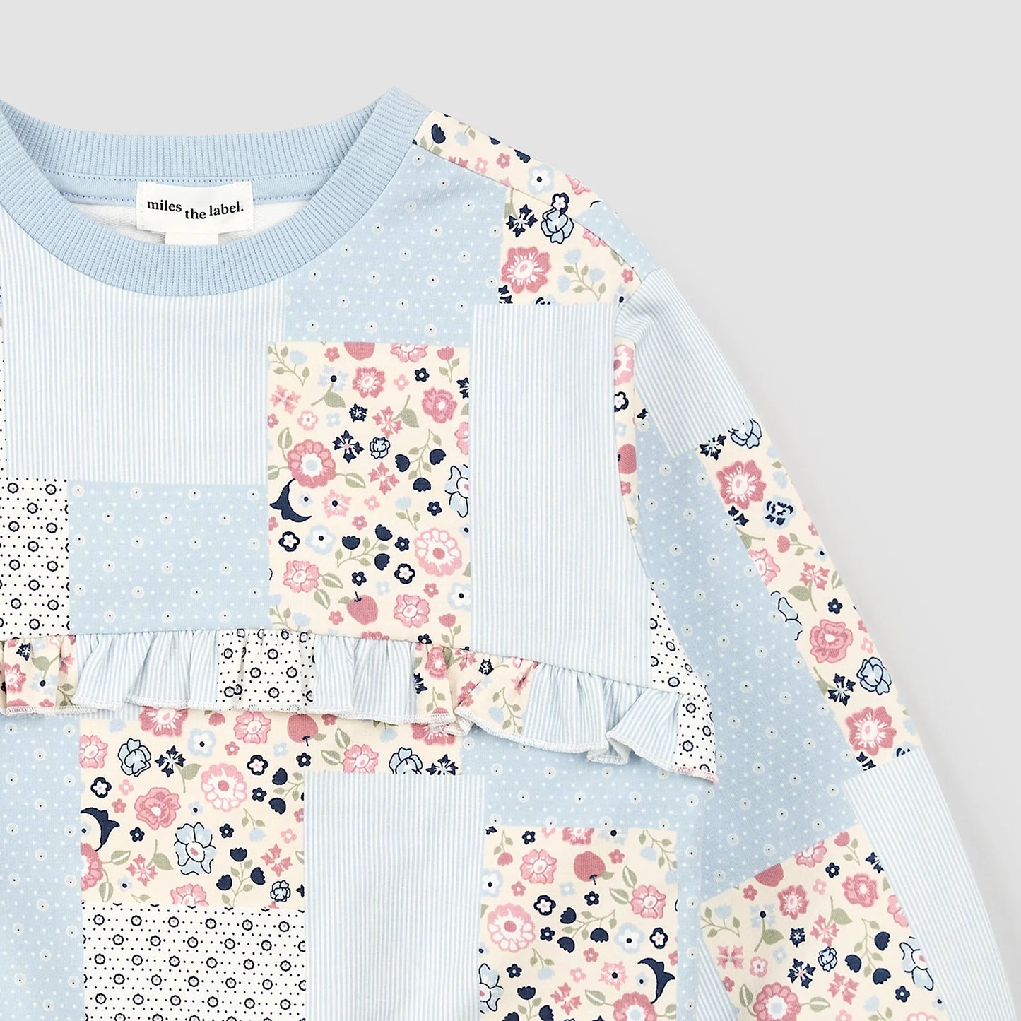 Sweatshirt | Floral Patchwork Print | Miles the Label