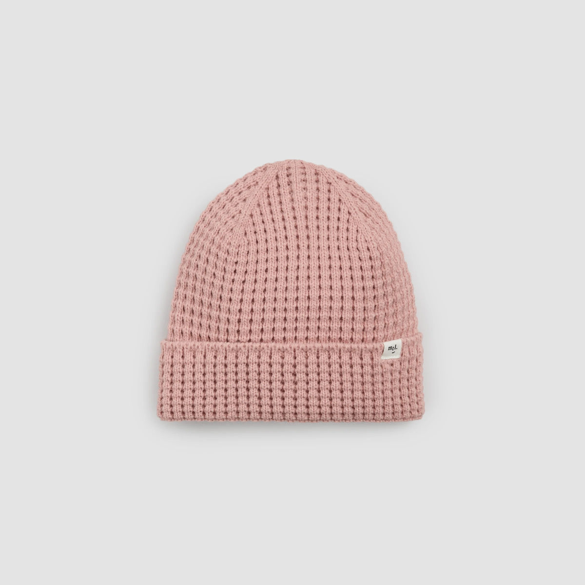 Ribbed Waffle Beanie | Light Pink | Miles the Label