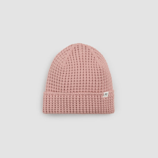 Ribbed Waffle Beanie | Light Pink | Miles the Label