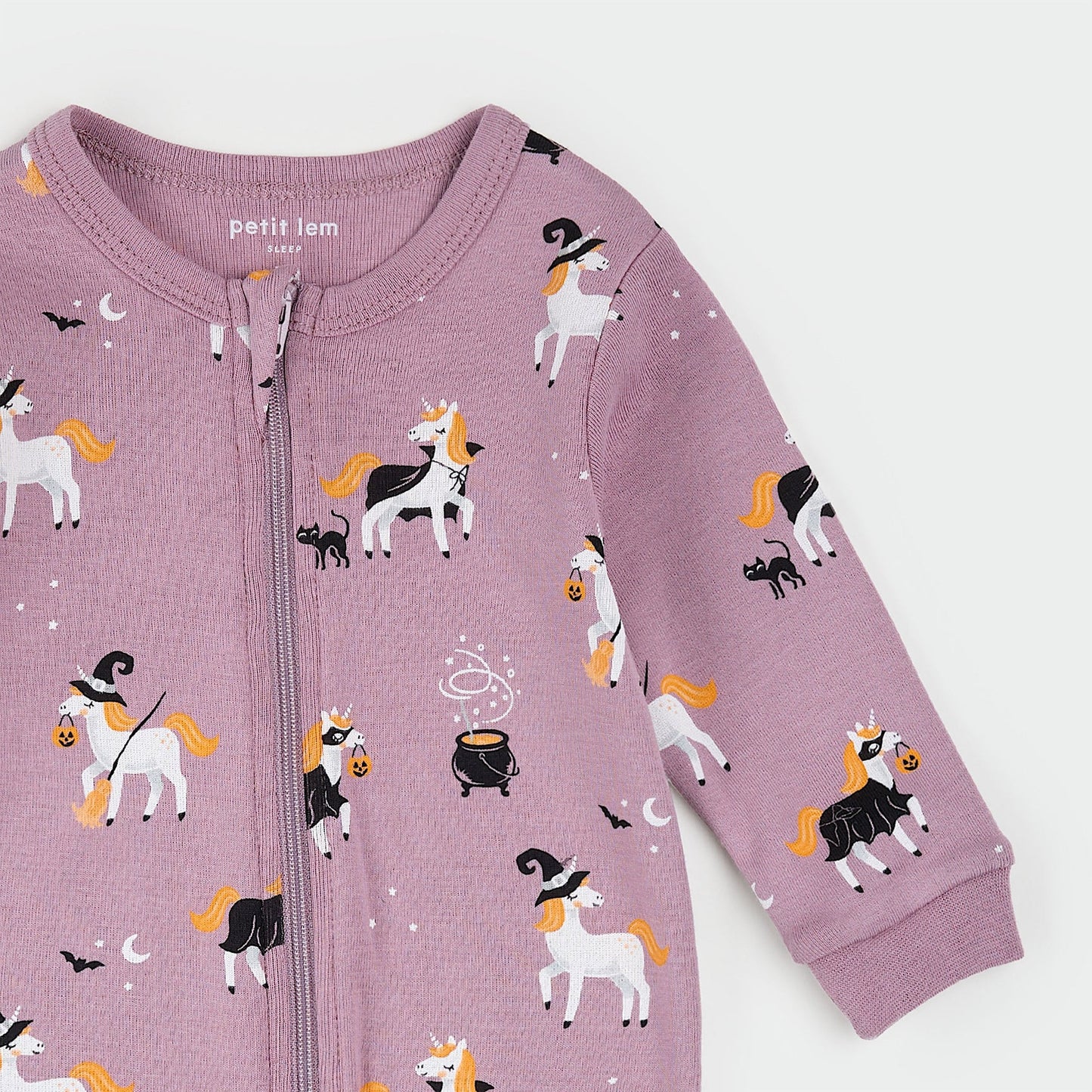 Sleeper Halloween Bewitched Unicorns | Petit Lem