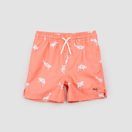 Swim Trunk | Sharks on Coral | Miles the Label