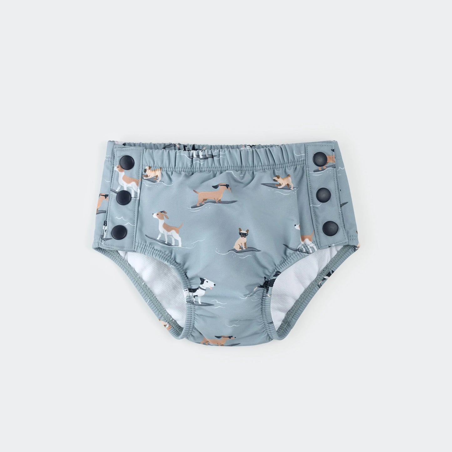 Swim Diaper | Surfing Pups on Blue | Petit Lem