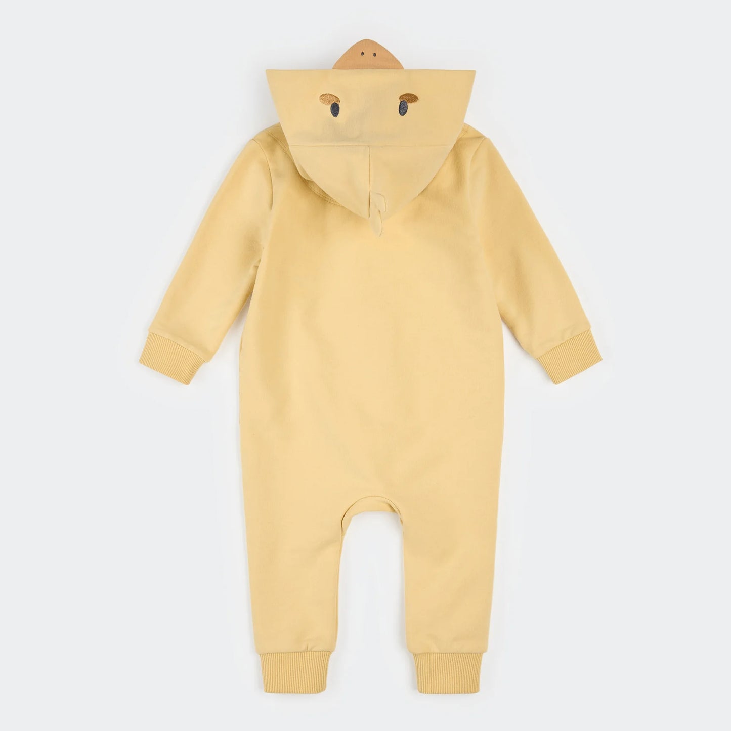 Hooded Baby Chick Yellow Playsuit | Petit Lem
