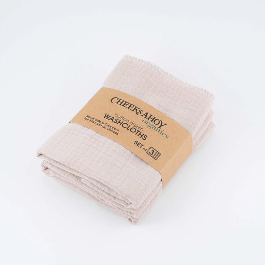 Organic Cotton Muslin Washcloth