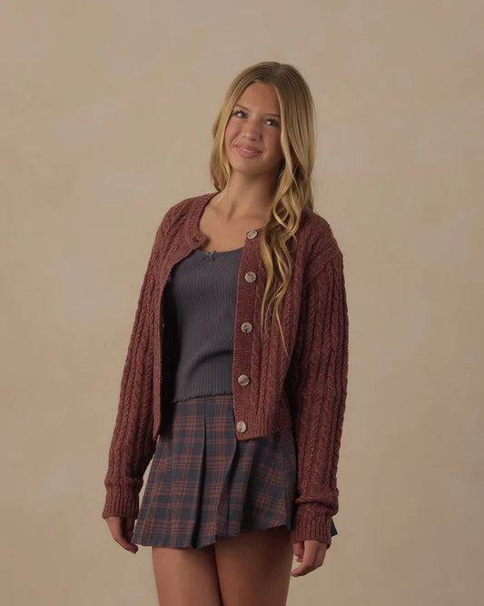 Teen Cheyenne Cardigan | Mulberry | Rylee & Cru