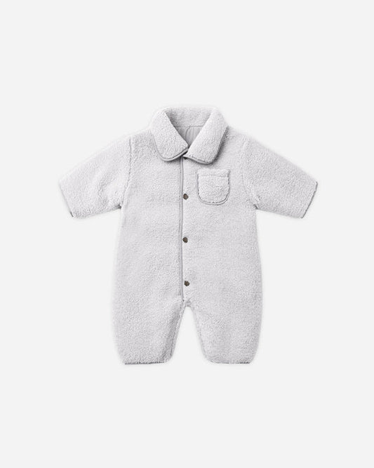 Shearling Jumpsuit | Fog | Quincy Mae