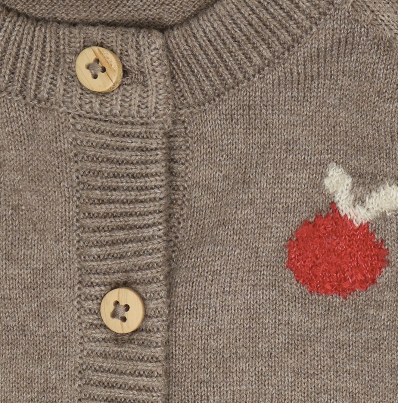 Knit Cardigan | Apples | Minymo