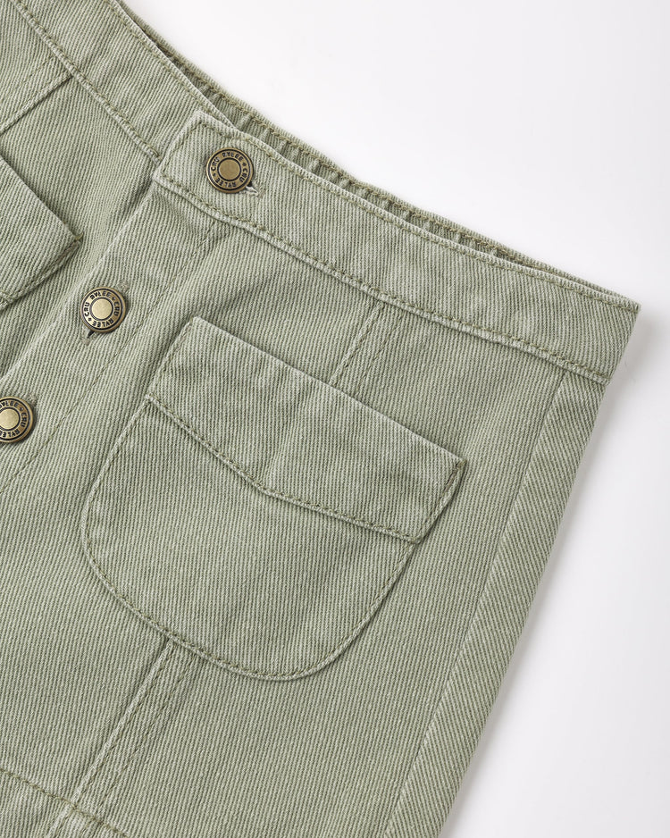 Denver Mini Skirt | Dark Sage | Rylee & Cru