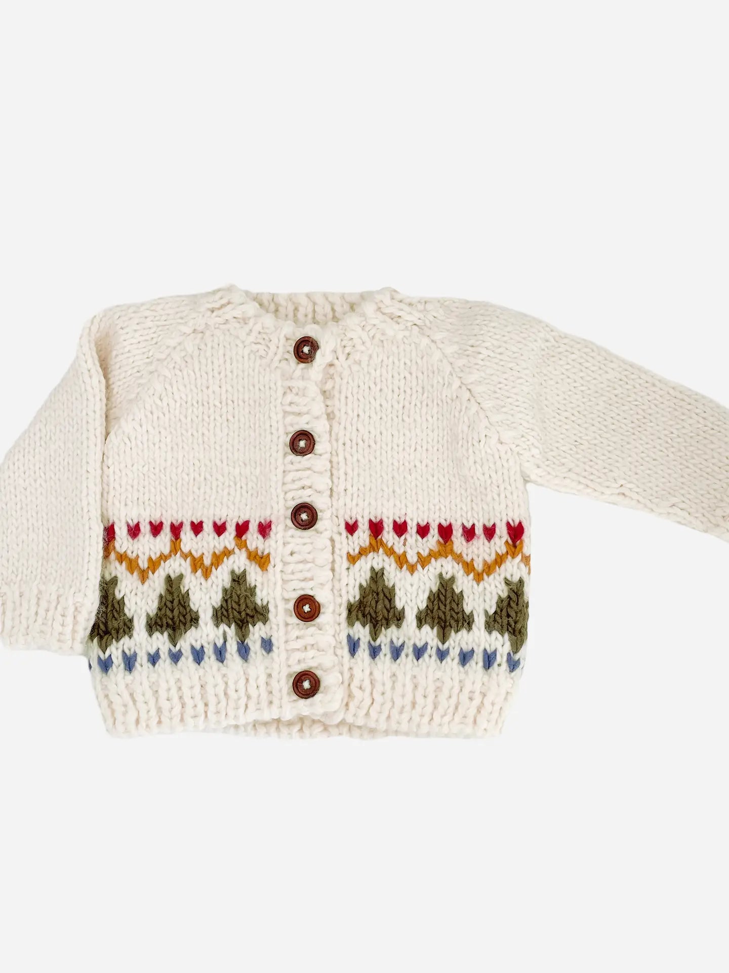 Holiday Tree Fair Isle Cardigan | The Blueberry Hill