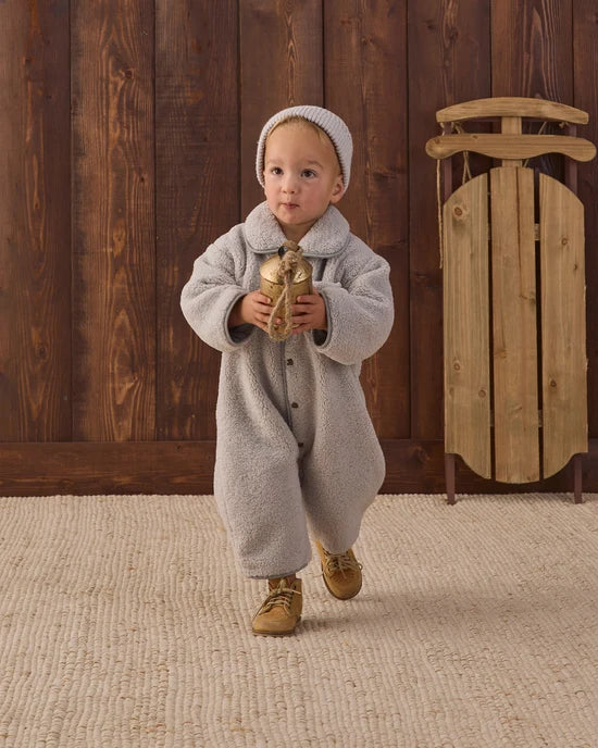Shearling Jumpsuit | Fog | Quincy Mae