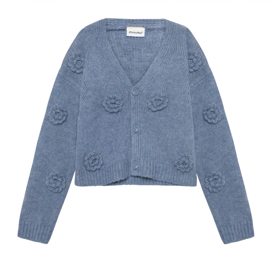 Knit Cardigan | Moonlight Blue | Minymo