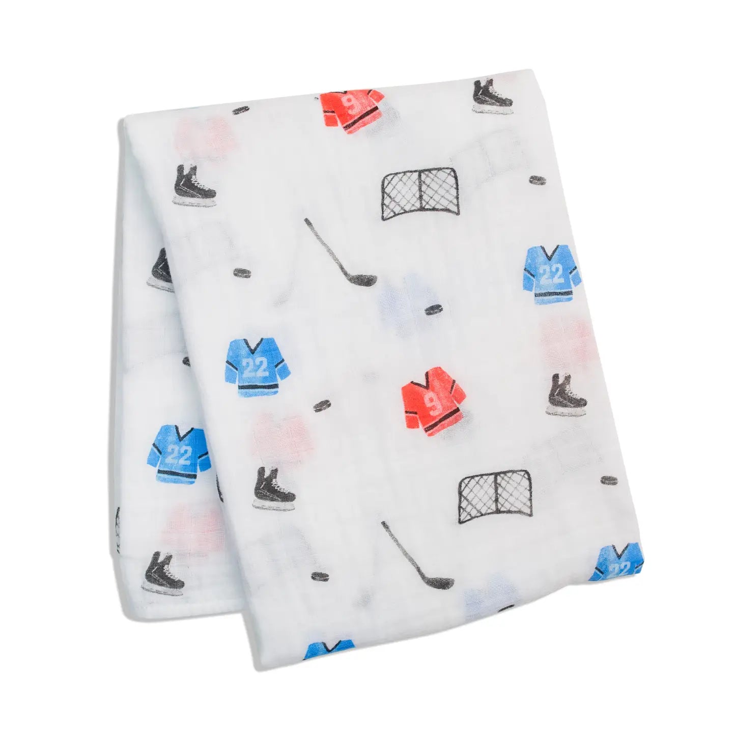 Classic Muslin Blanket XL | Hockey | Lulujo