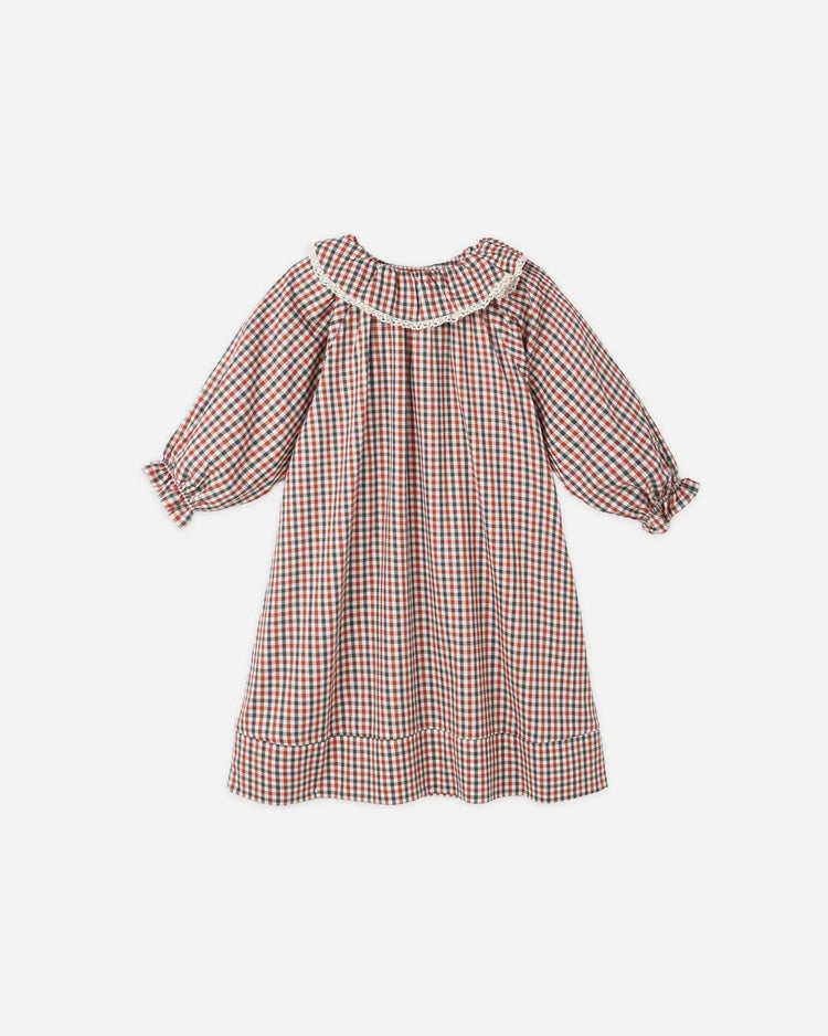 Girl's Nightgown | Holiday Gingham | Rylee & Cru