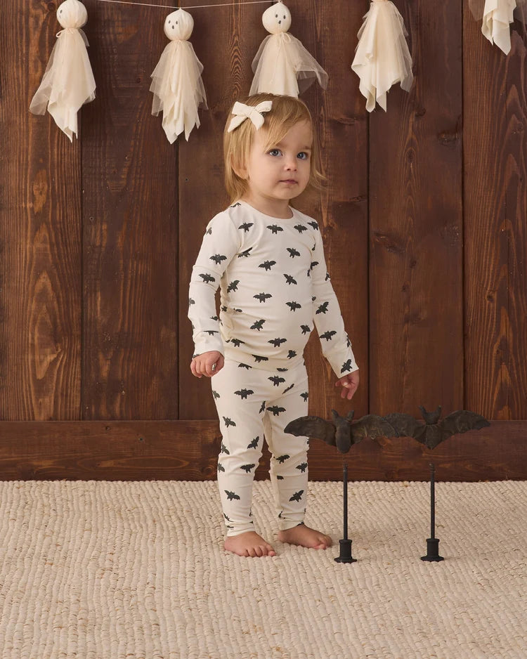 Bamboo Pajama Set | Bats | Quincy Mae