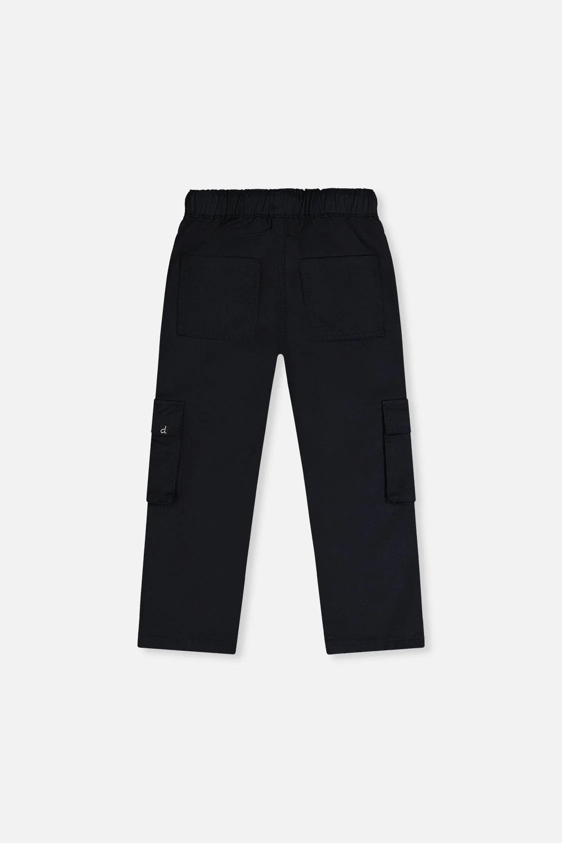 Twill Pants with Cargo Pockets | Dark Blue | Deux Par Deux