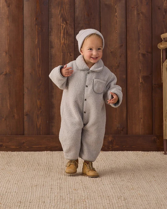 Shearling Jumpsuit | Fog | Quincy Mae