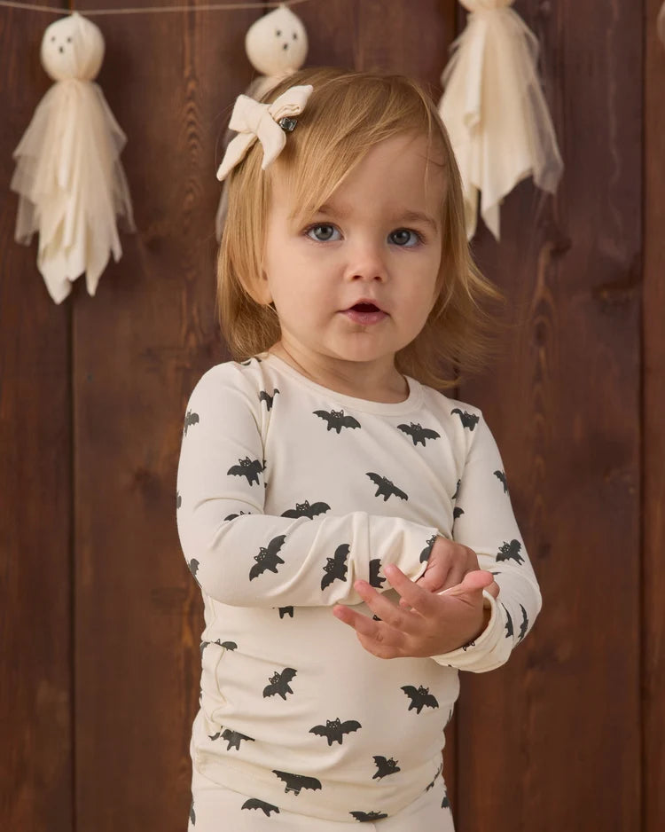 Bamboo Pajama Set | Bats | Quincy Mae