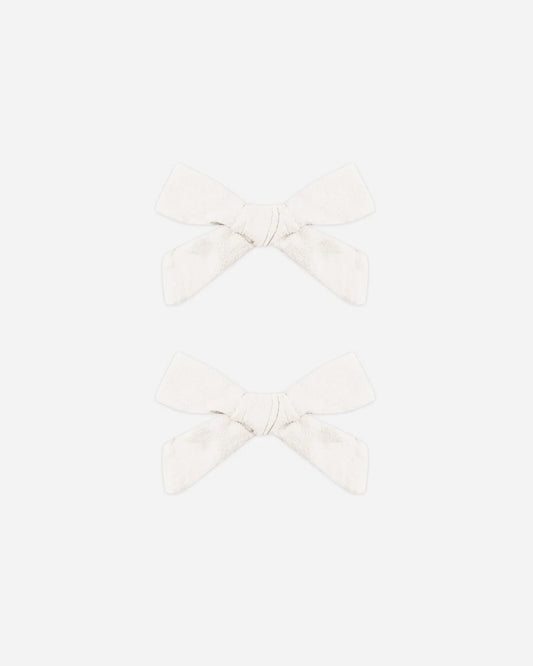 Bow Clips, Set of 2 | Natural | Rylee & Cru