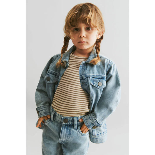 Denim Jacket Bowie | Light Blue | Wheat Kids