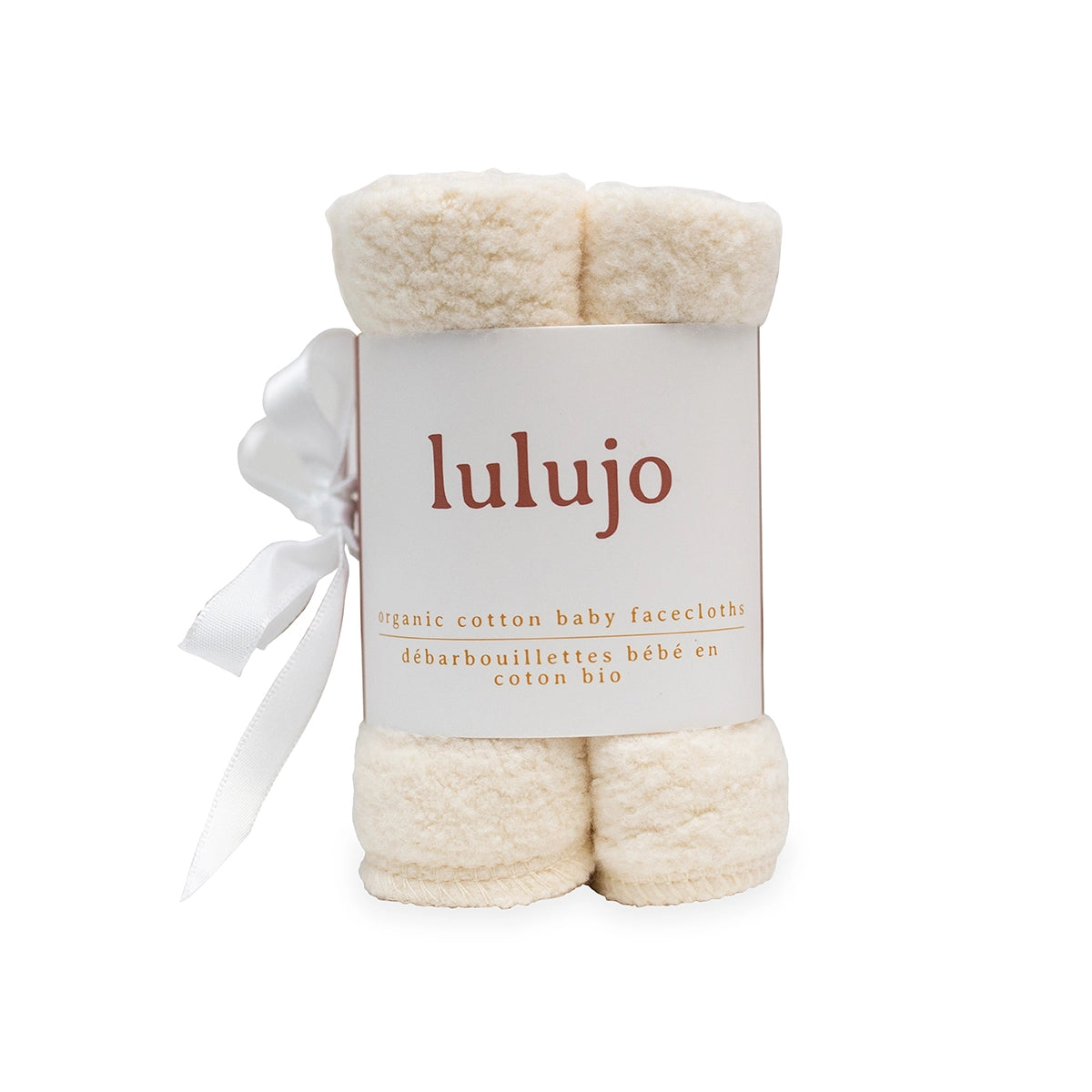 Organic Cotton Face & Baby Wash Cloths – 4 Pack | Lulujo