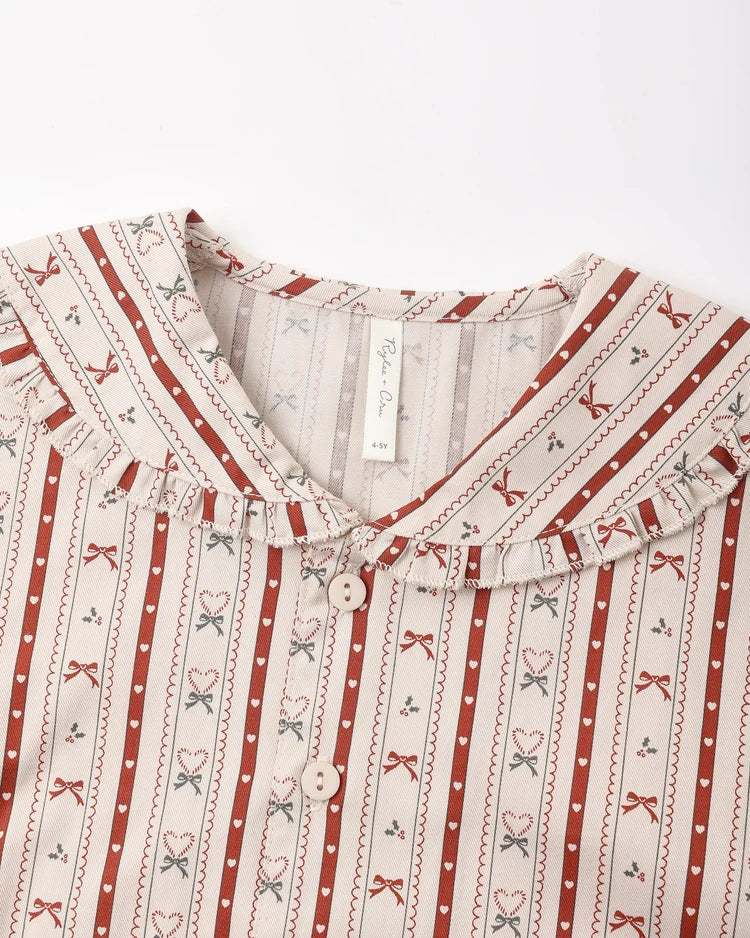 Ruffle Pajamas | Candy Cane Lane | Rylee & Cru