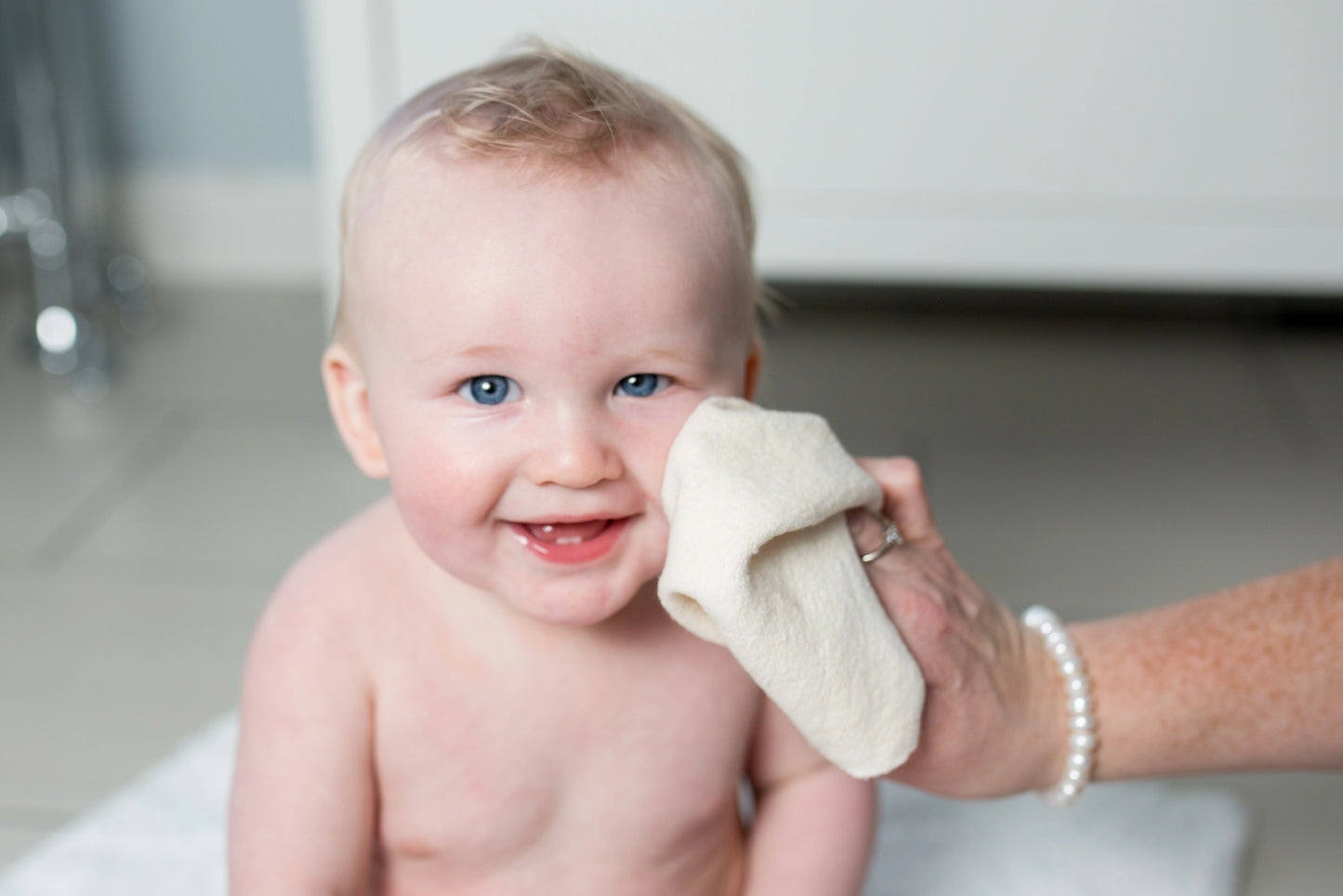 Organic Cotton Face & Baby Wash Cloths – 4 Pack | Lulujo